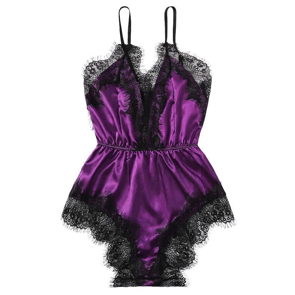 Imitation Silk Home Service Ladies Underwear Nightdress