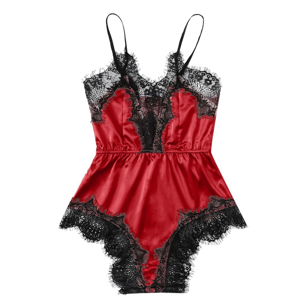 Imitation Silk Home Service Ladies Underwear Nightdress