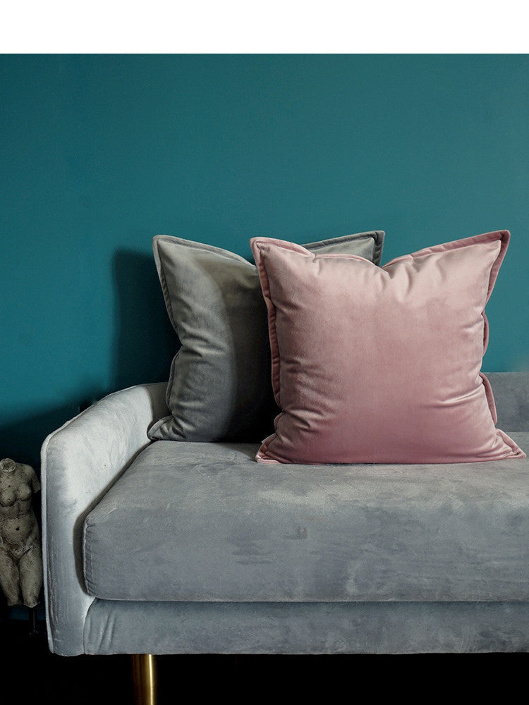 All-match Grey Silk Velvet Bag Nordic Pillow