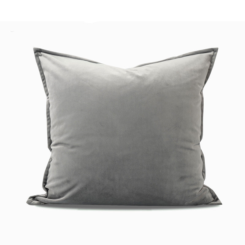 All-match Grey Silk Velvet Bag Nordic Pillow