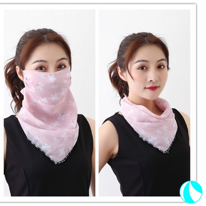 Women's UV protection summer shading silk scarf