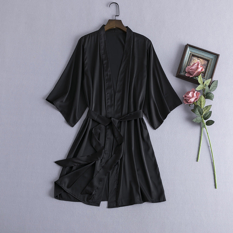 Women's ice silk pajamas nightdress