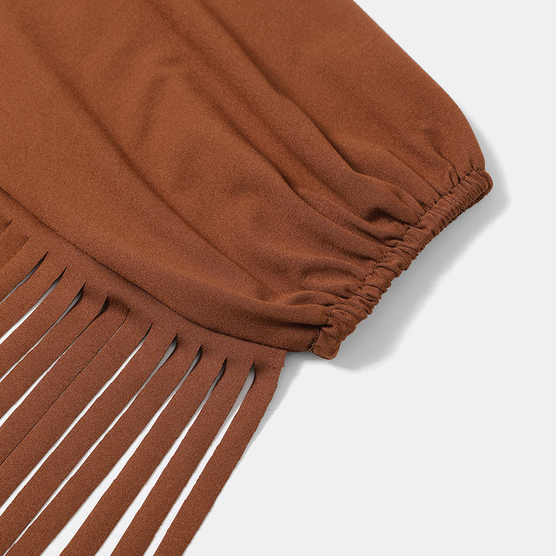 Desert Rose Fringe Top