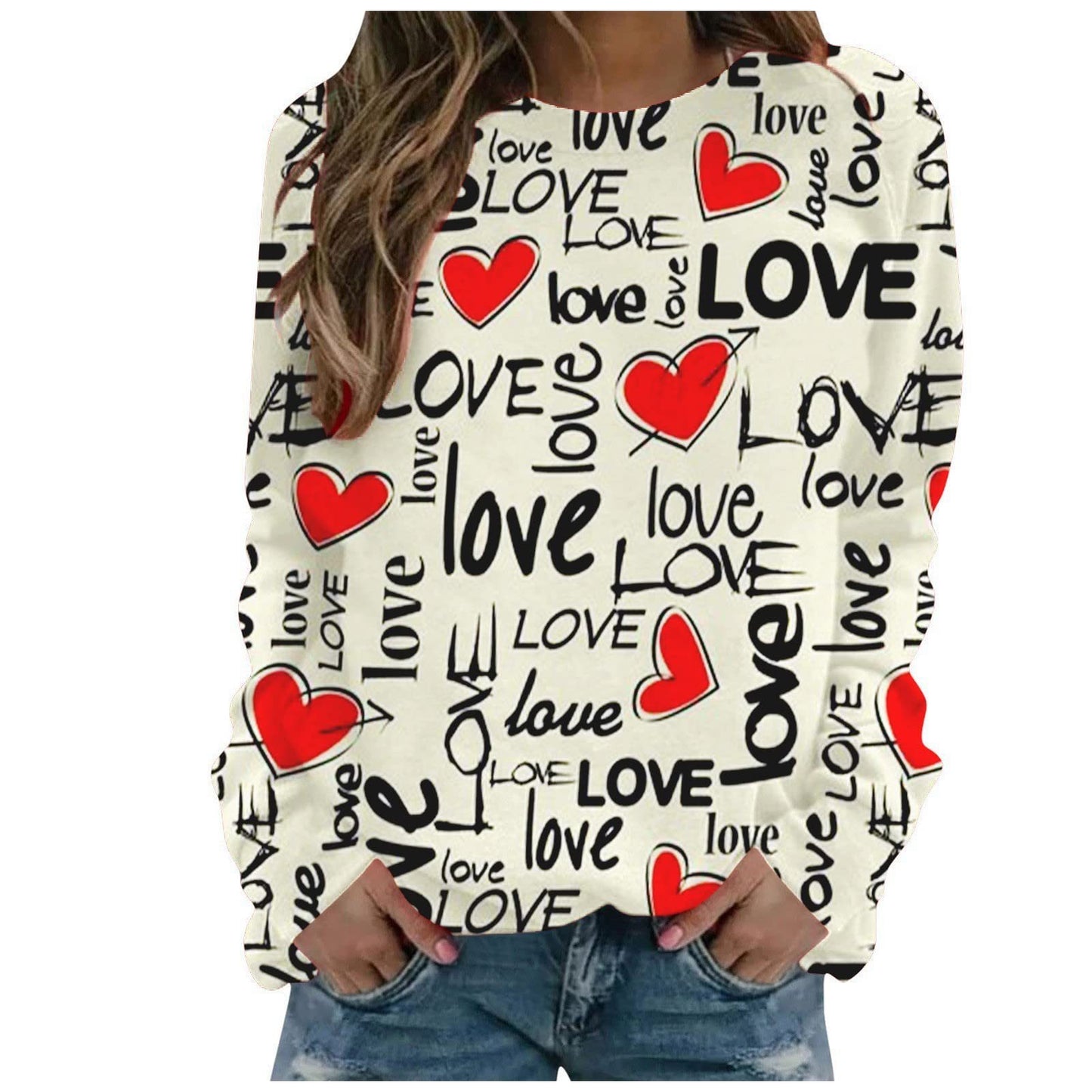 PrintEase Loose Sweatshirt