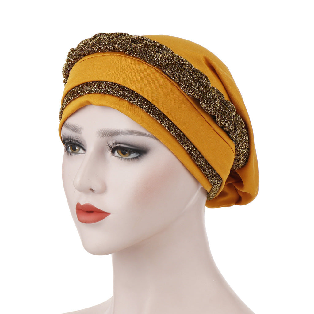Milk silk can hide hair turban hat