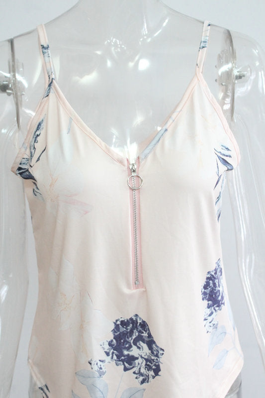 Milk silk print camisole