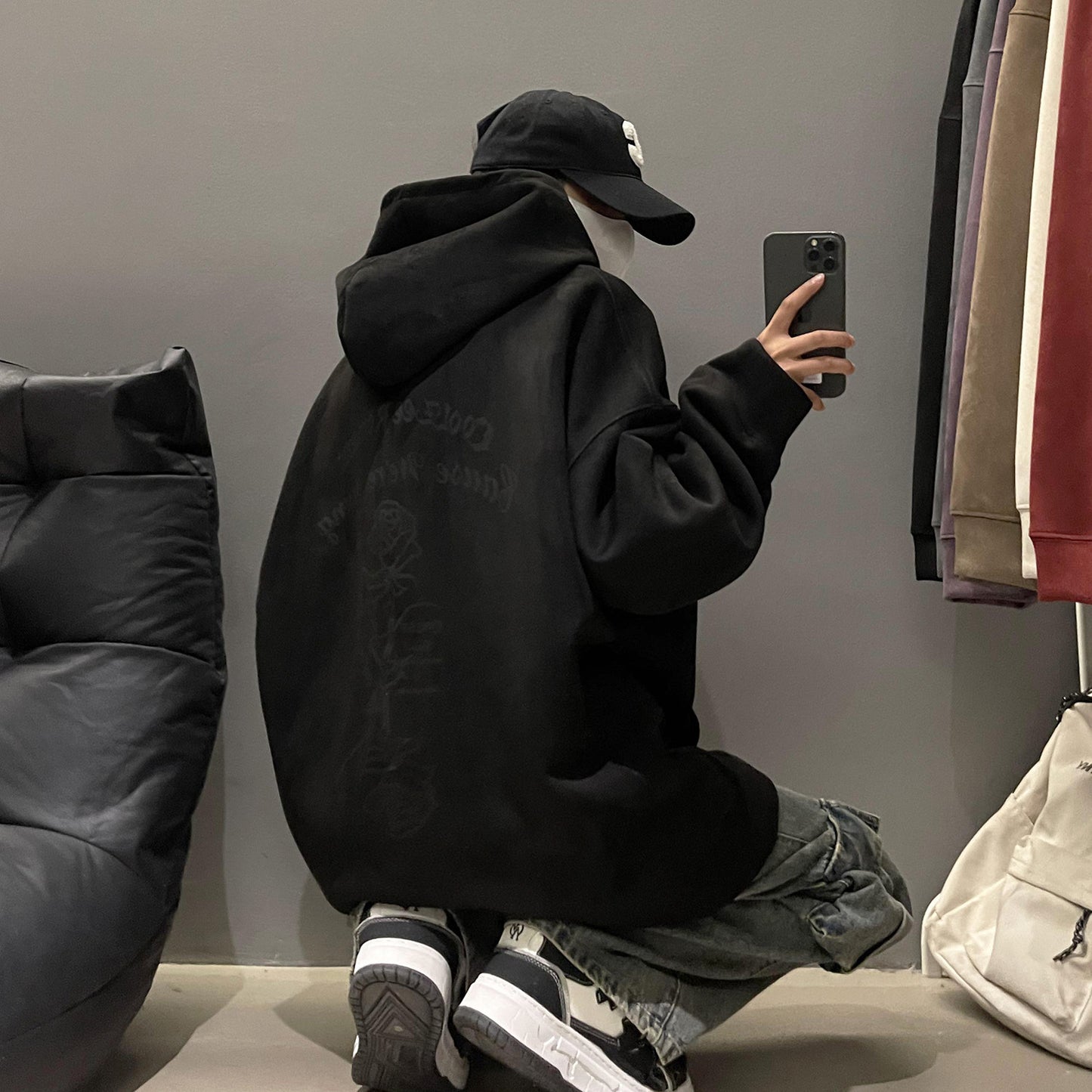 Veloura Suede Hoodie
