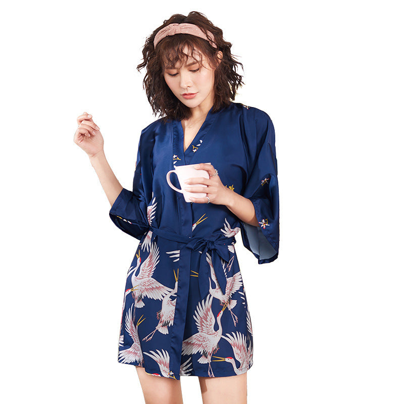 Bridal gown silk pajamas
