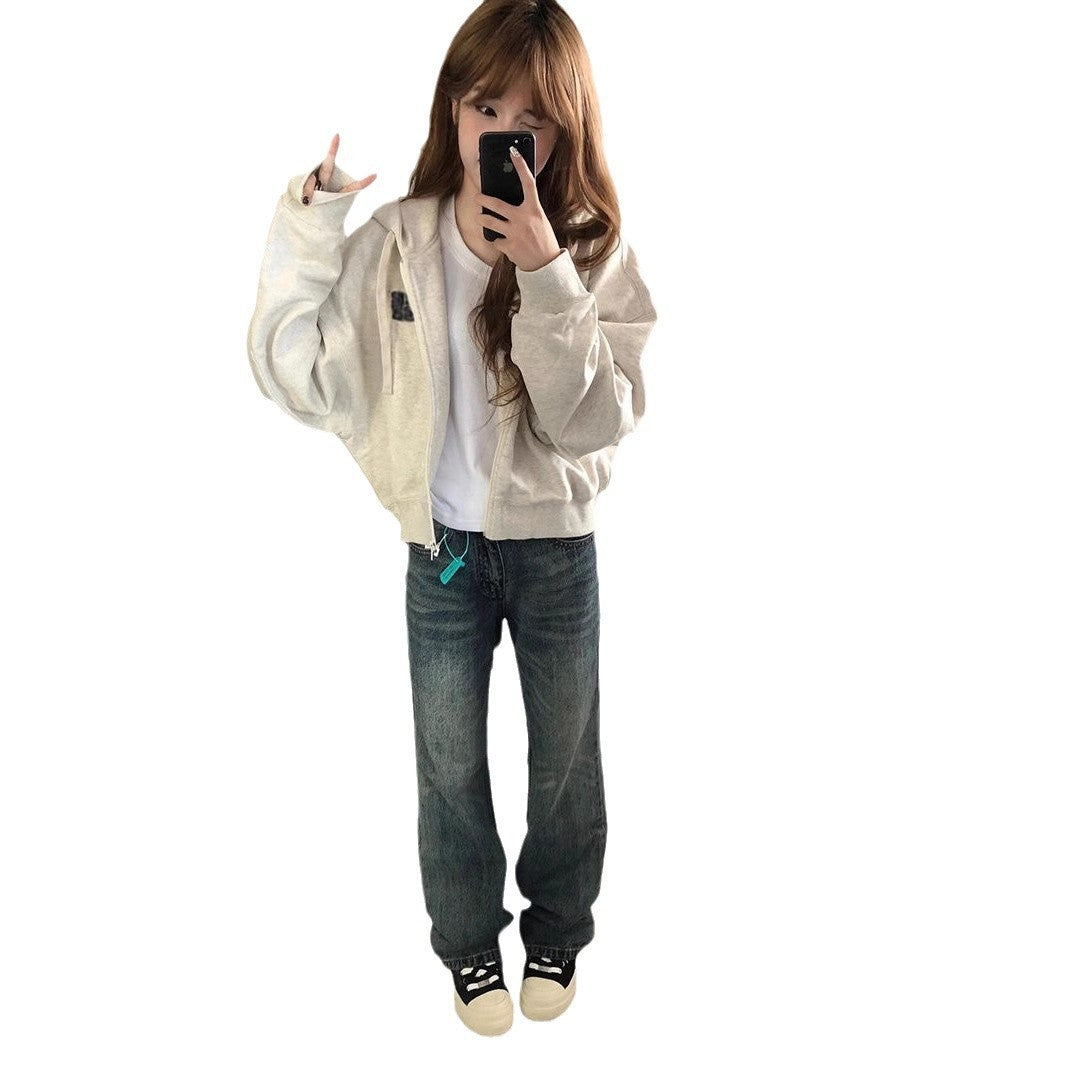 RetroZip Hooded Cardigan