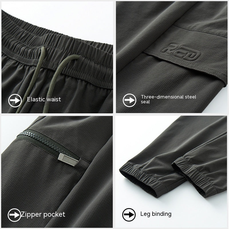 Summer Ice Silk Overalls Thin Breathable