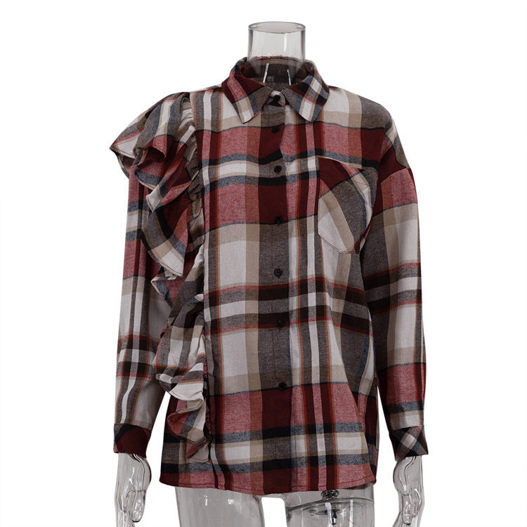 BriarCove Plaid Drape Shirt