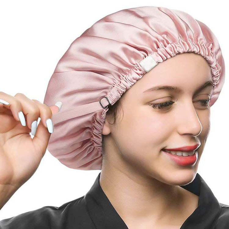 Double Layer Shower Cap Silk