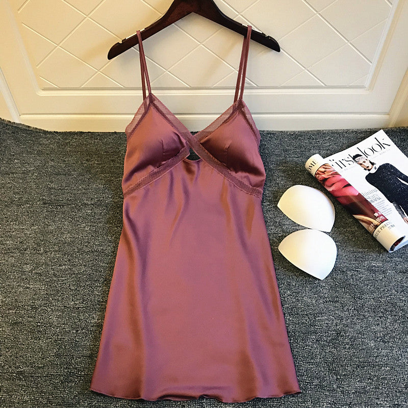 New sexy silk pajamas