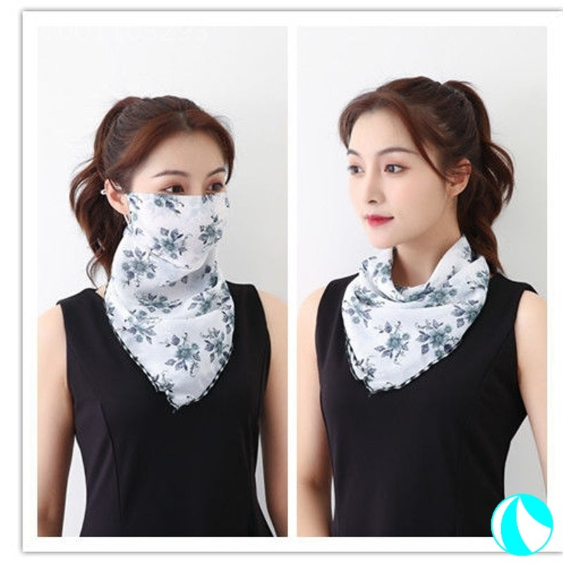 Women's UV protection summer shading silk scarf