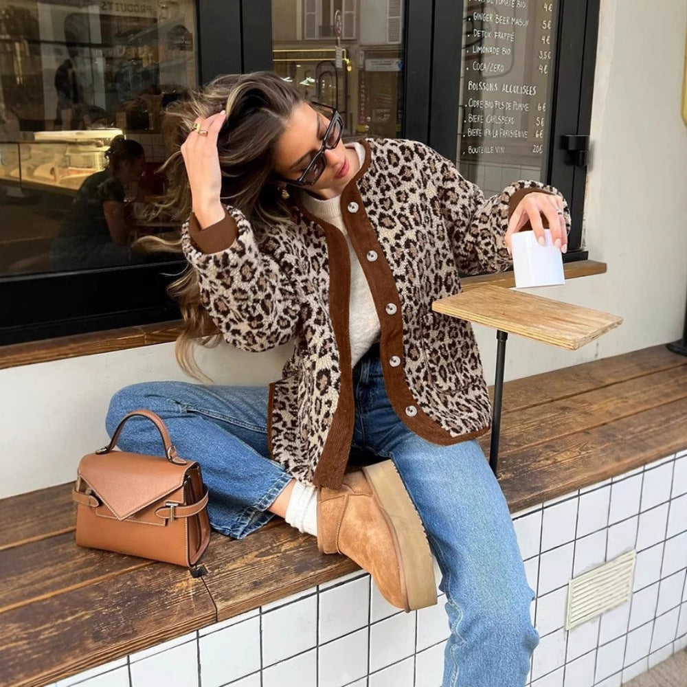 UrbanFierce Leopard Print Coat
