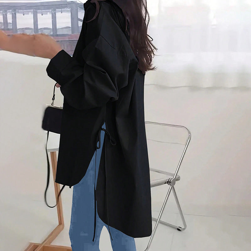 Breezelyn Side-Tie Blouse