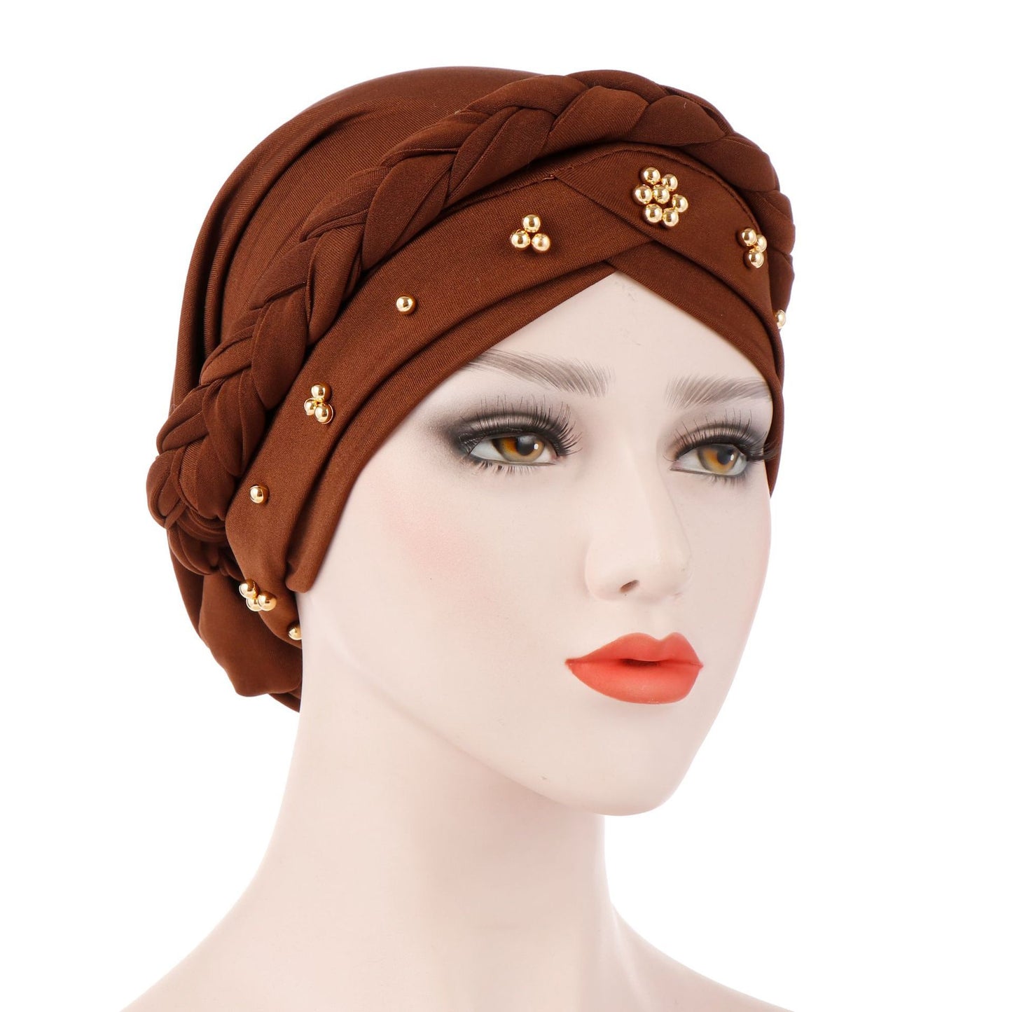 Women's Fashion Tie Dye Brushed Milk Silk Bandana Hat