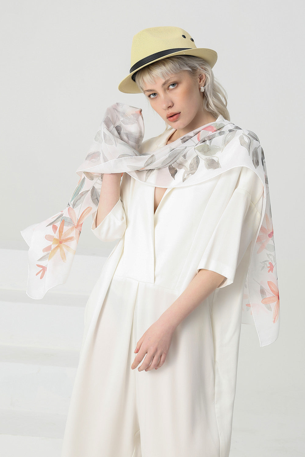 Fashion silk chiffon long scarf