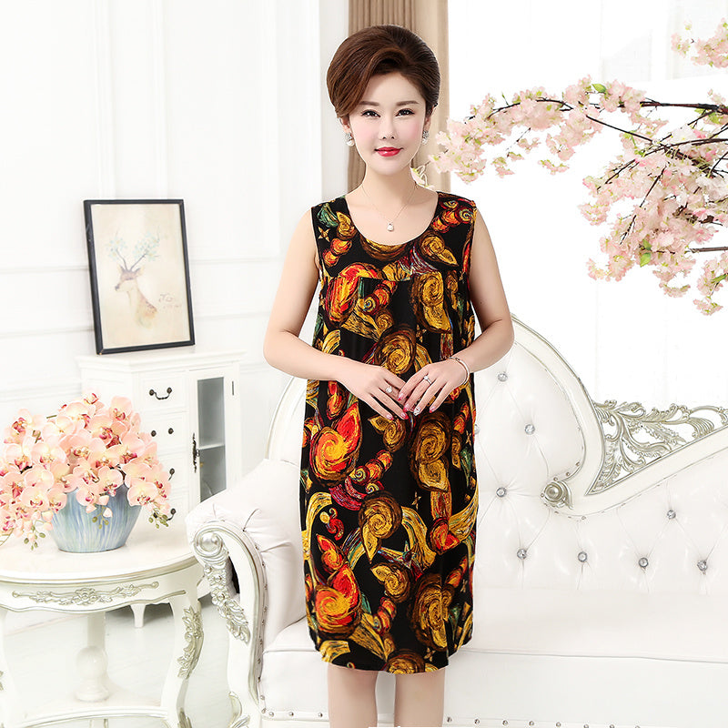 Cotton silk dress