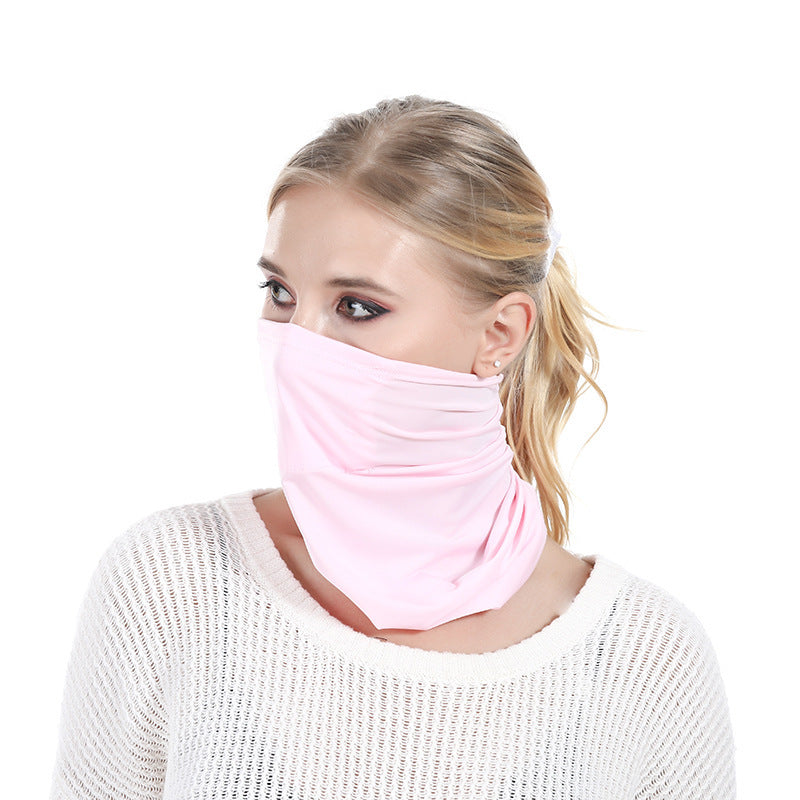 Cycling ice silk magic turban mask