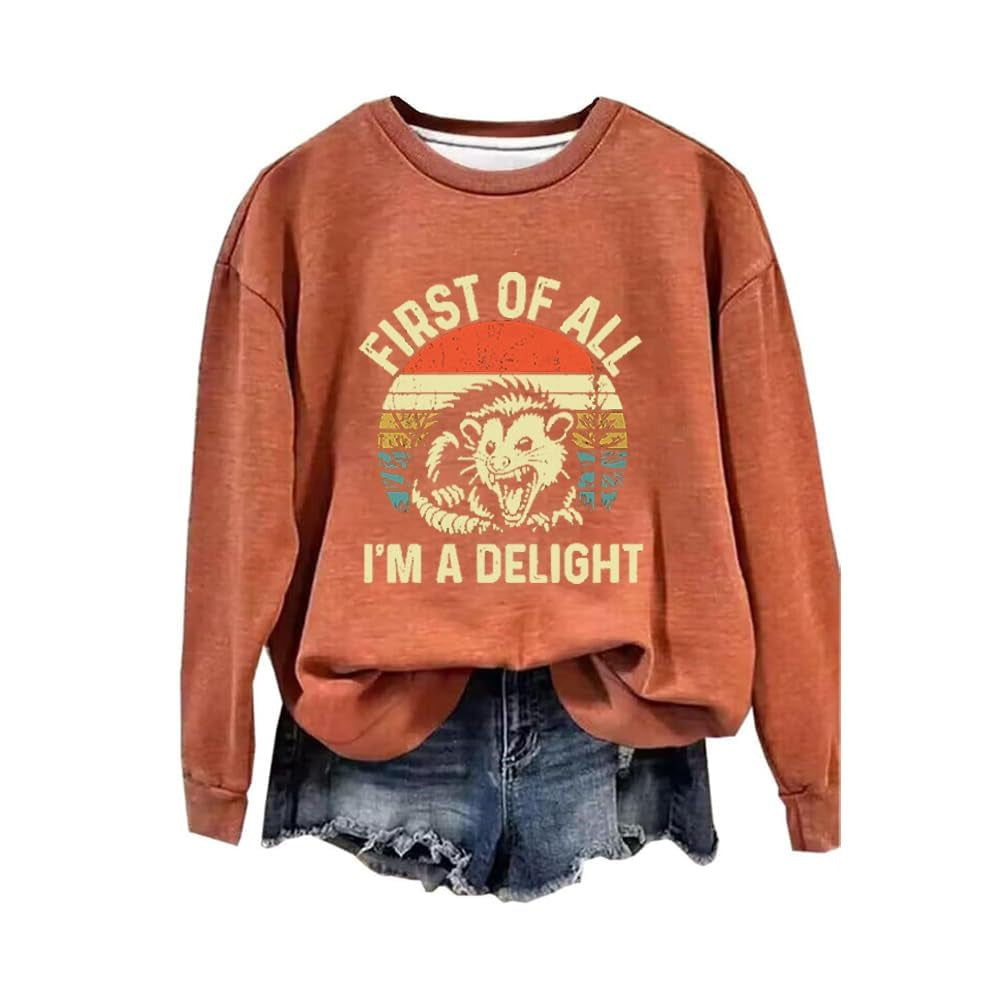 PumpkinCharm Digital Print Sweater