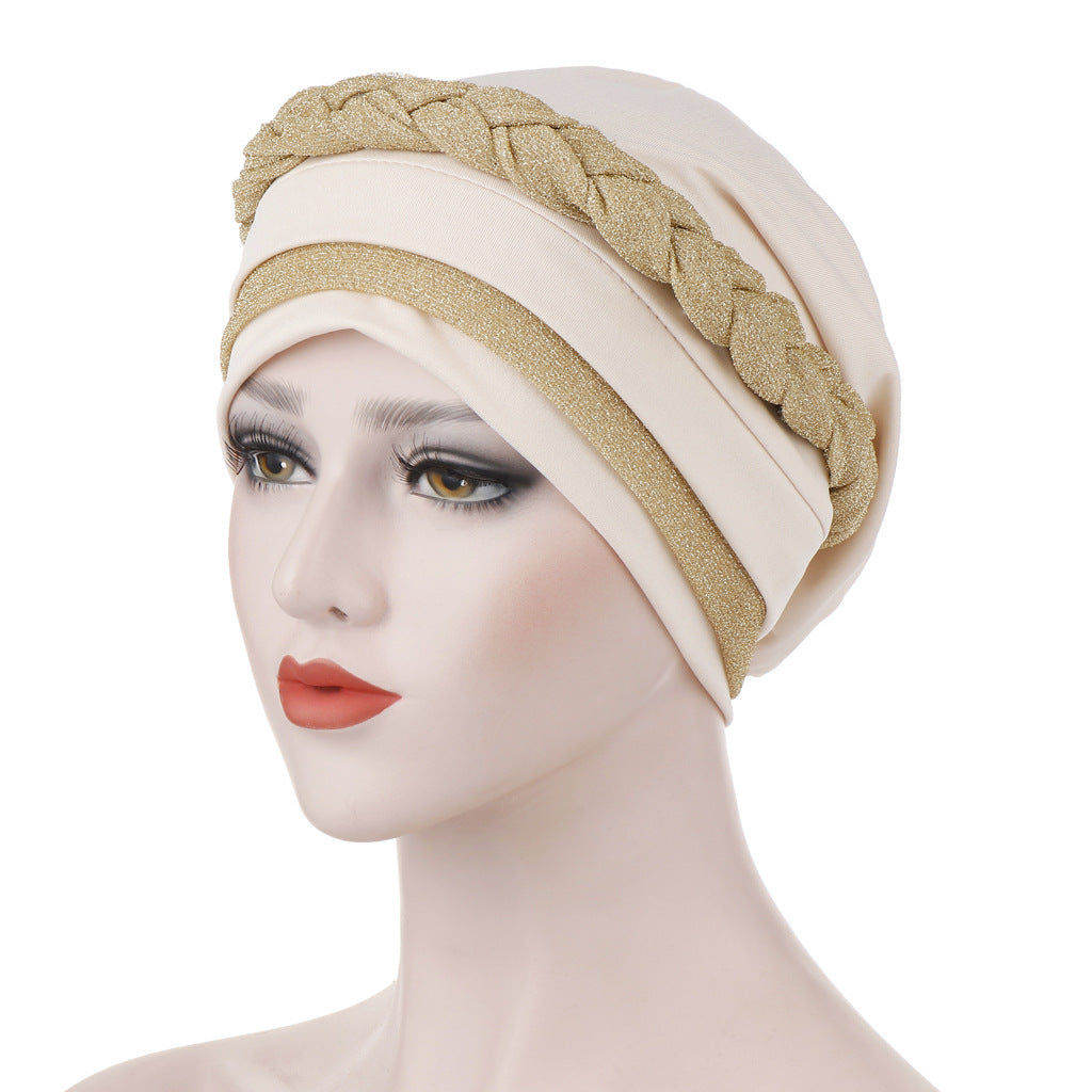 Milk silk can hide hair turban hat