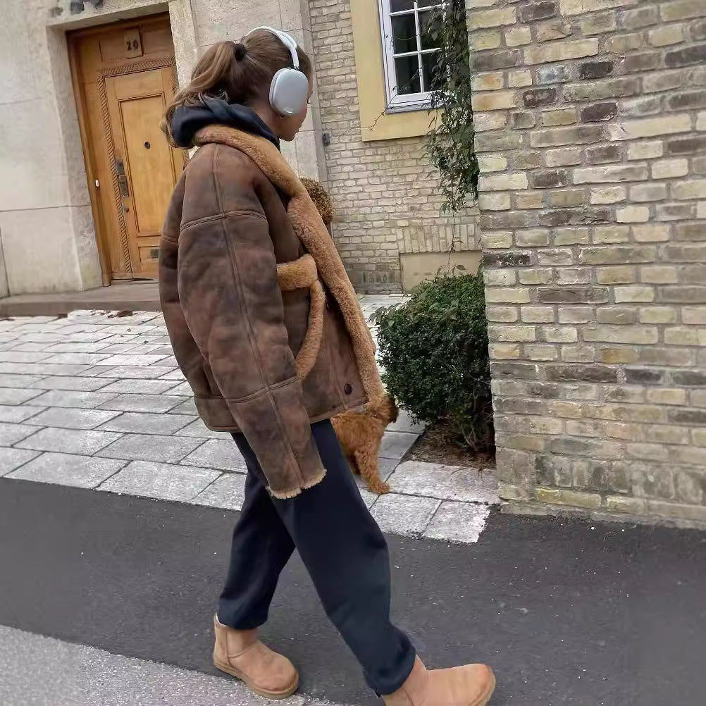 Maillard Bloom Fur Coat