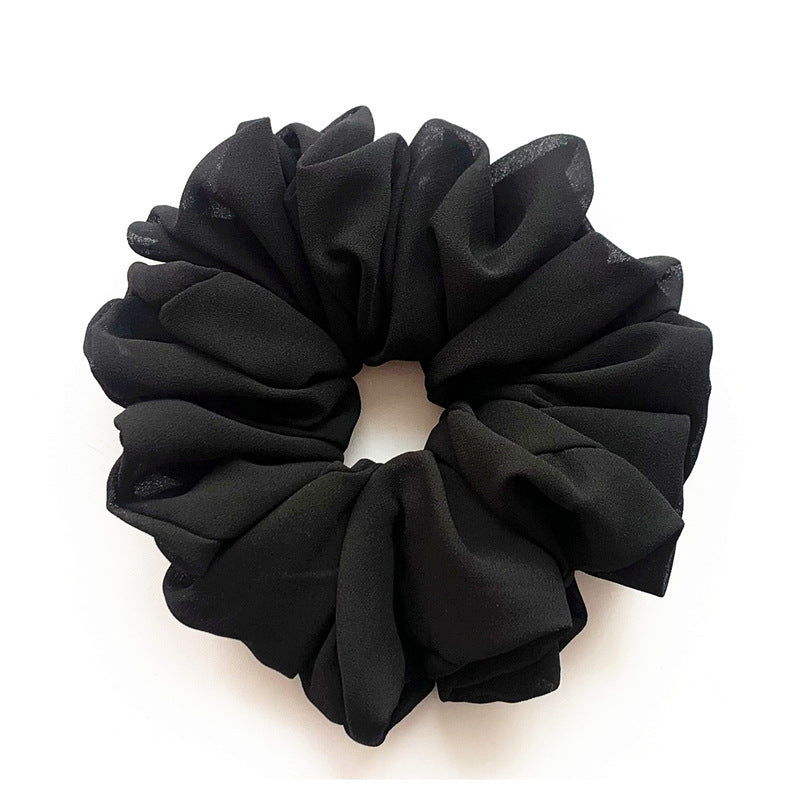 Big Head Bouquet Chiffon Large Intestine Ring Hair Ring