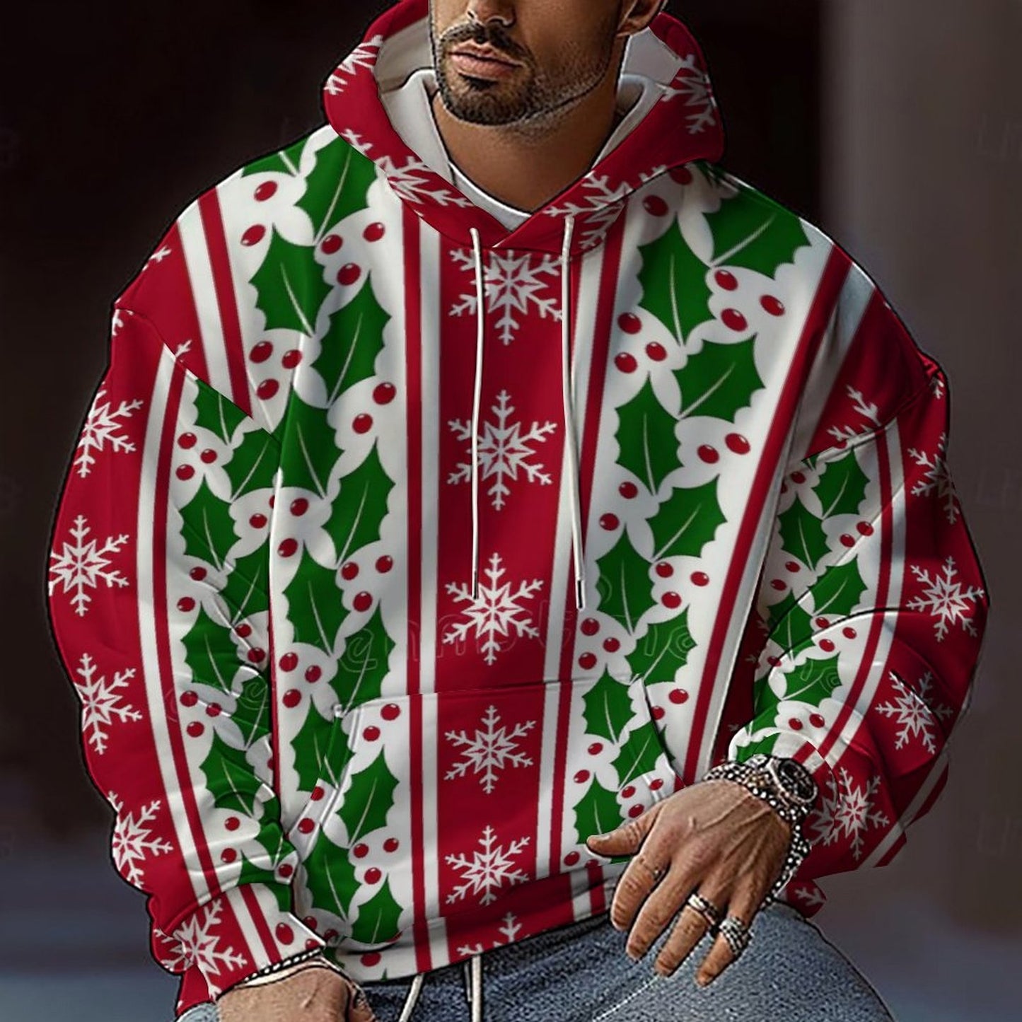 NeoTrend Digital Print Hoodie