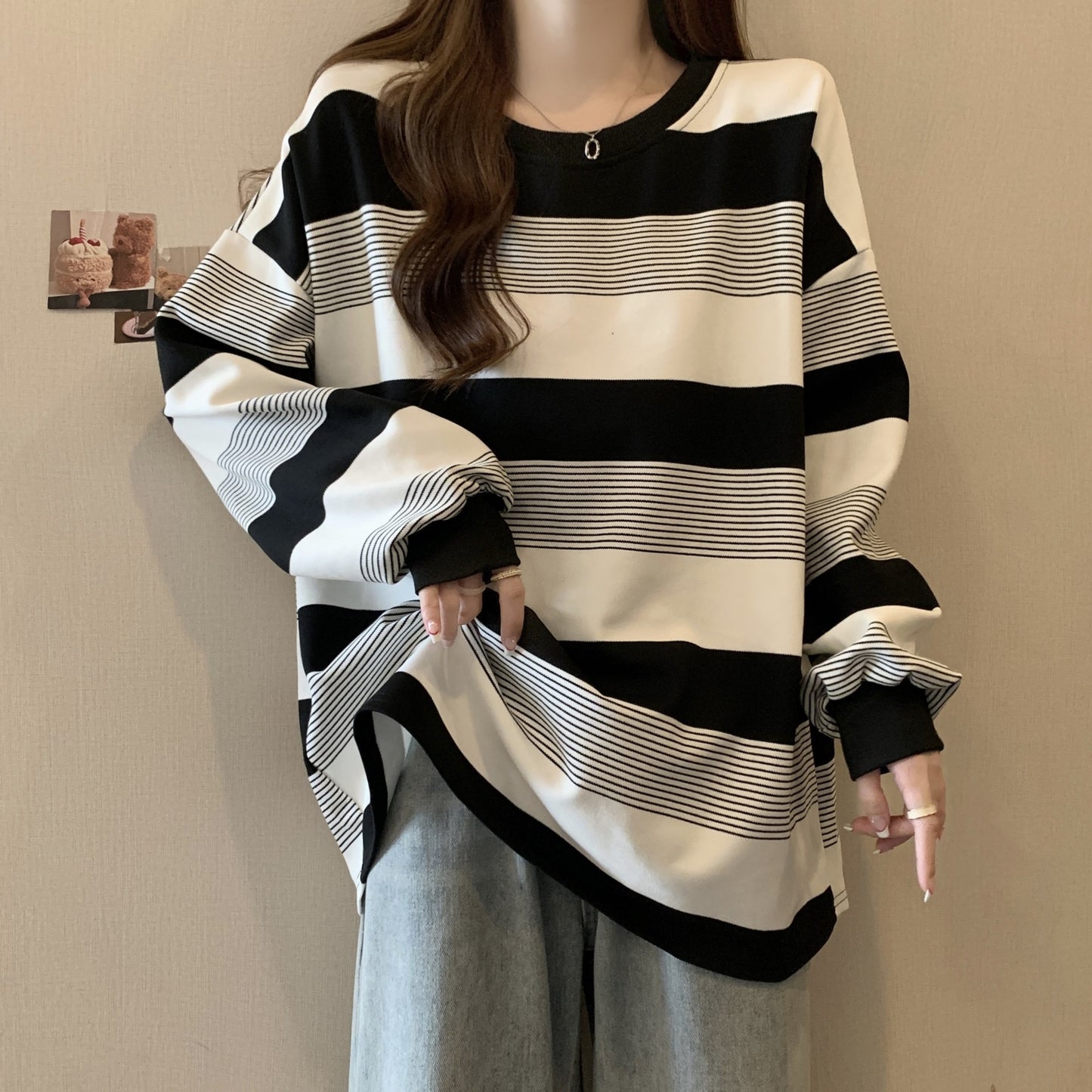 Retro Stripes Loose Knit