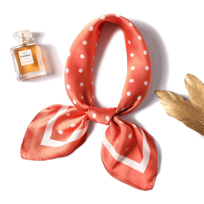 Fashion Polka Dot All-match Women's Professional Silk Scarf