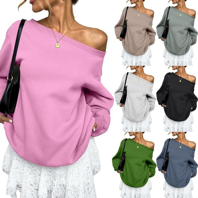 AngleLuxe™ Diagonal Collar Sweater