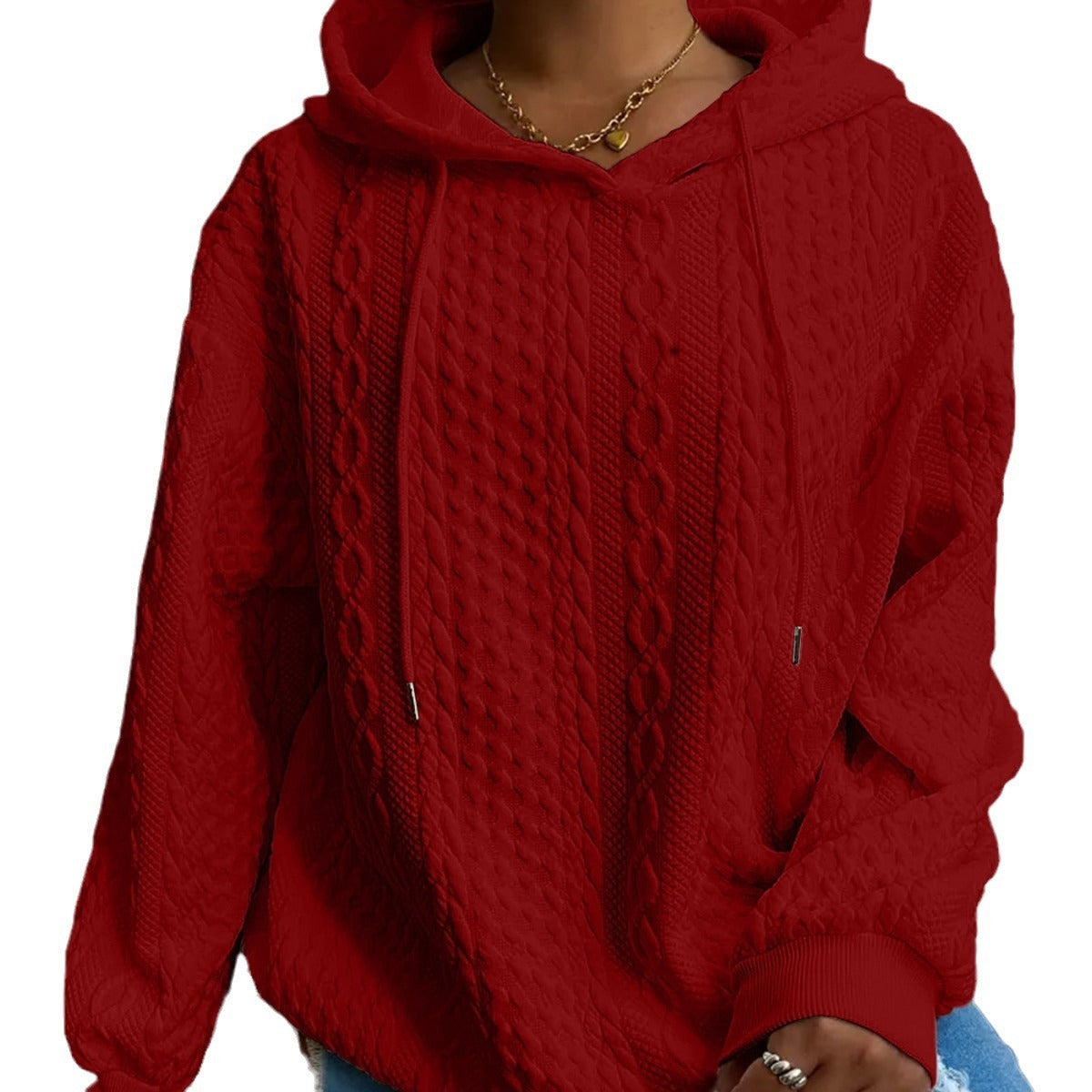 Twistella Cozy Hooded Sweater