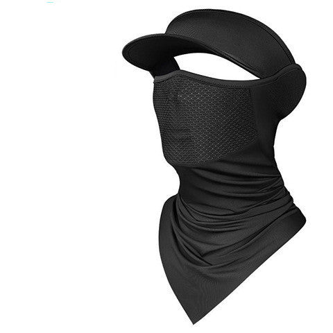 Summer Ice Silk Sunscreen Riding Mask Men Outdoor