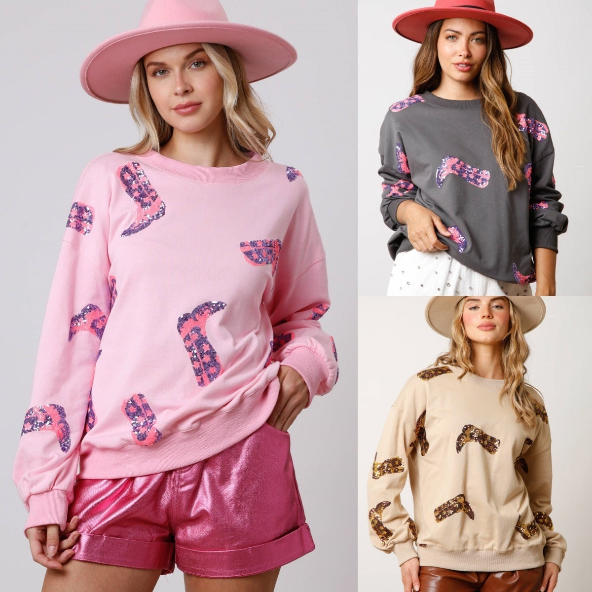 HeartGlow Sequined Sweater