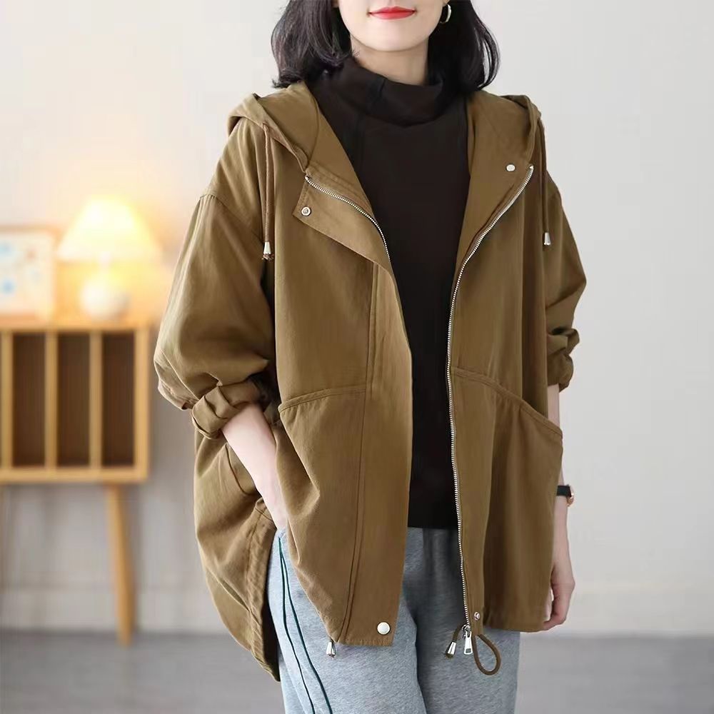 GraceEase Hooded Mom Jacket