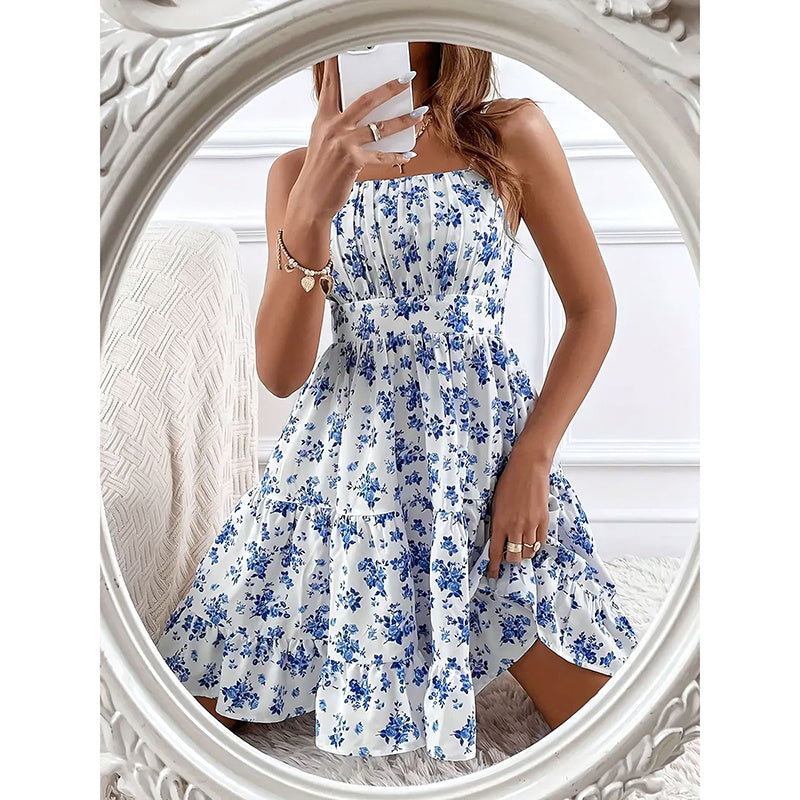 BloomMuse Smocked Mini Dress