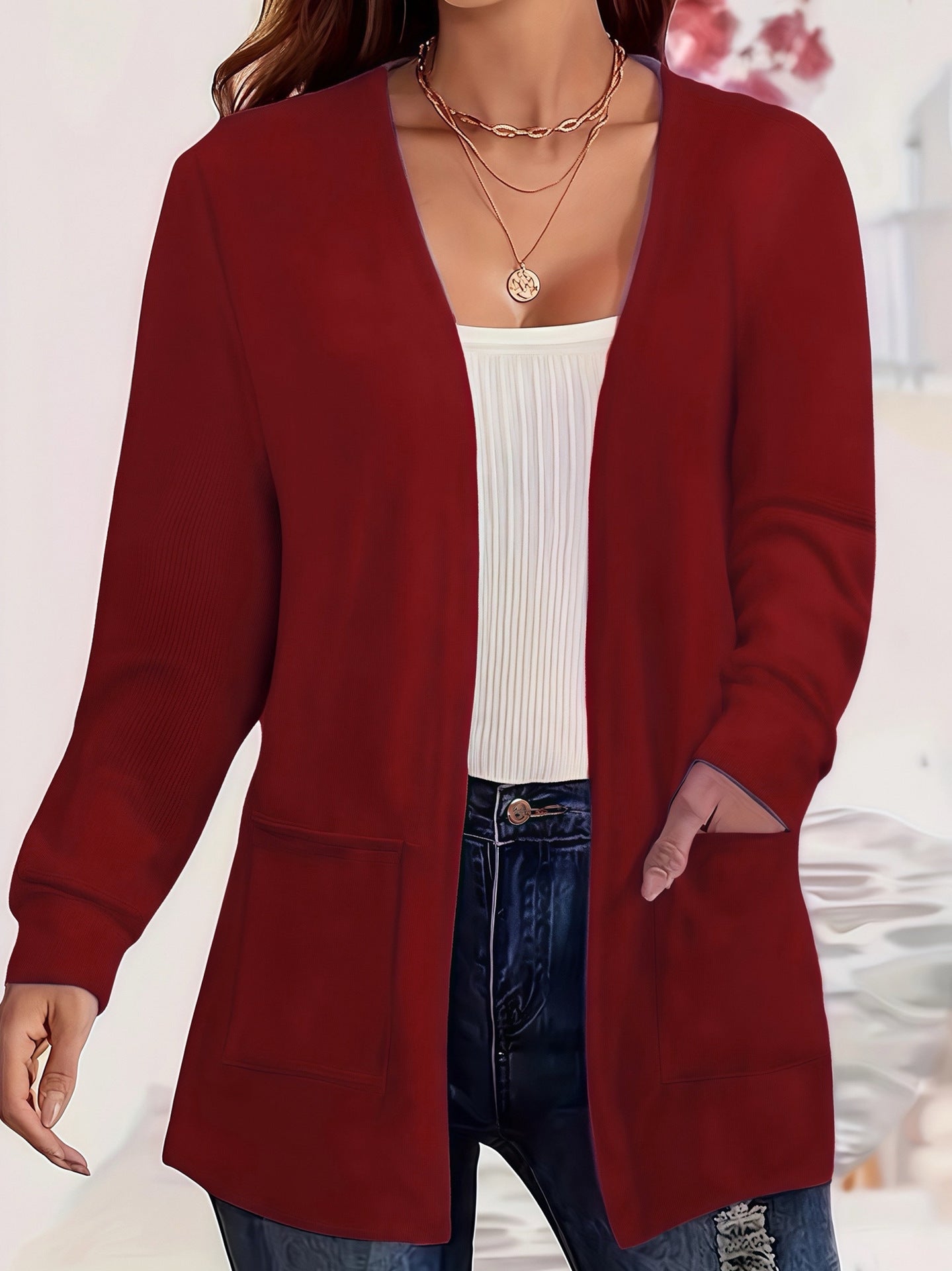 SereniKnit Elegance Cardigan