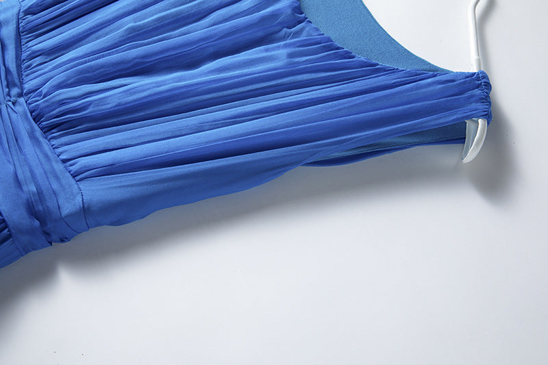 Temperament Silk Vest Long Skirt