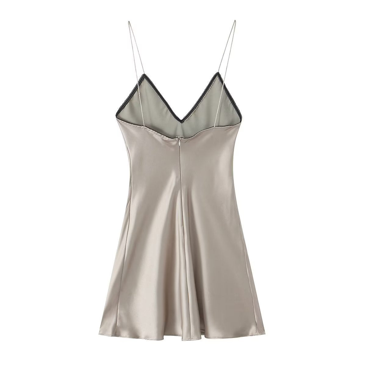 Women's European And American Style Silk Satin Texture Dress