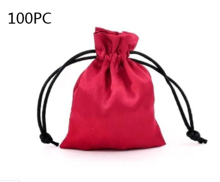 Custom Silk Satin Dustproof Drawstring Pocket