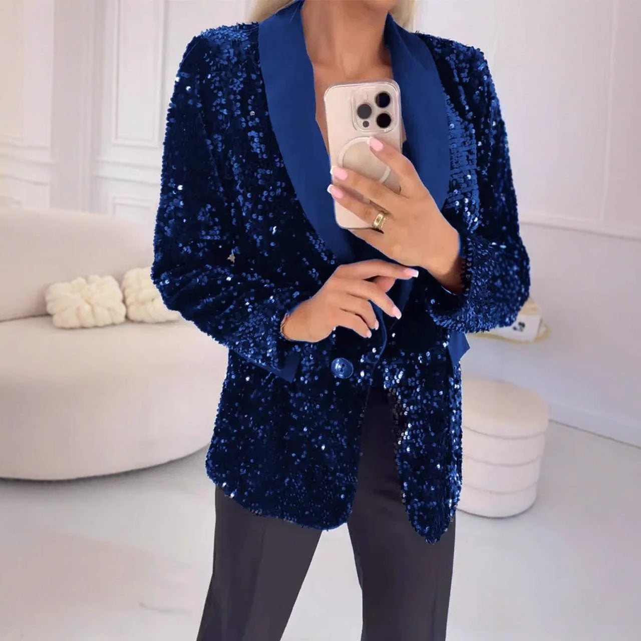 GlimmerVogue Sequin Jacket