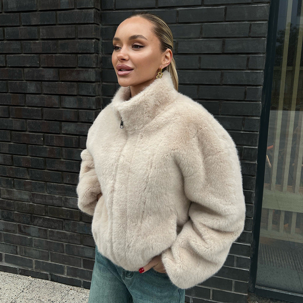 : FrostEase™ Zipper Fur Jacket