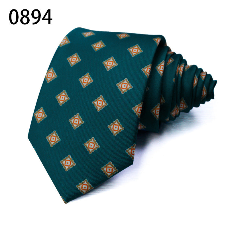 Fashion Polyester Silk Printed Men's Casual Tie