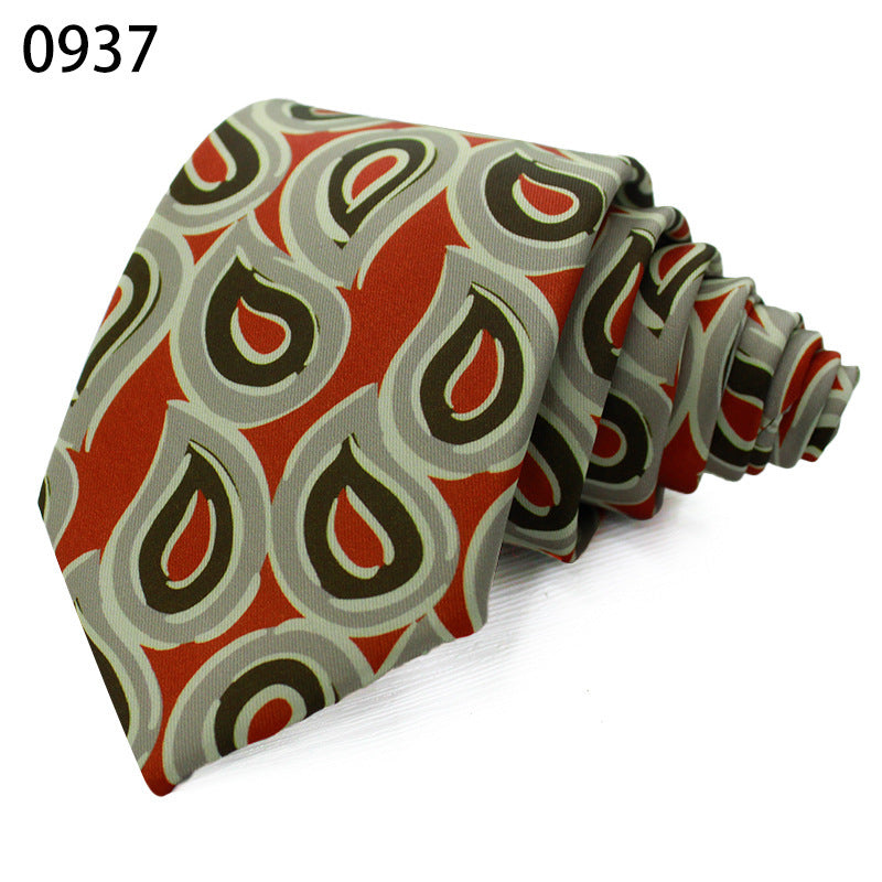 Fashion Polyester Silk Printed Men's Casual Tie