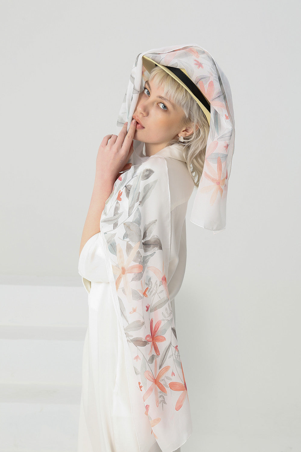 Fashion silk chiffon long scarf