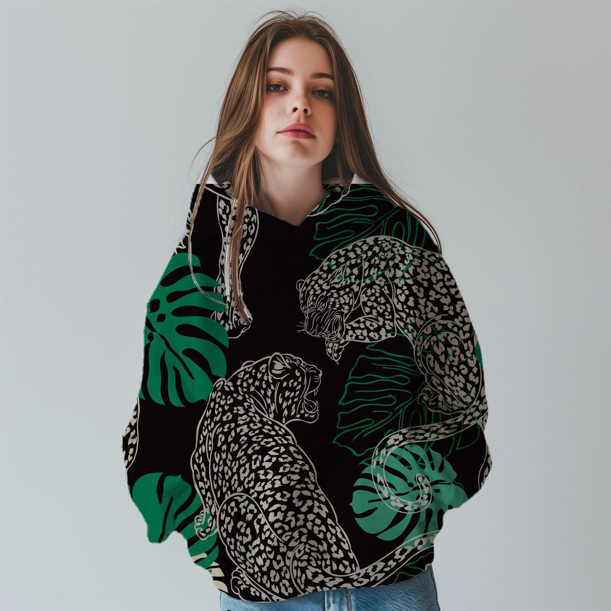 WildVision 3D Leopard Sweater