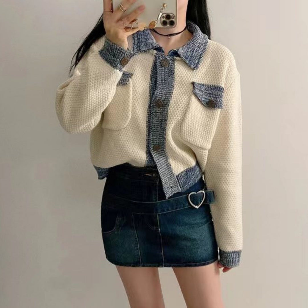 StrataBlend Colorblock Knit Cardigan
