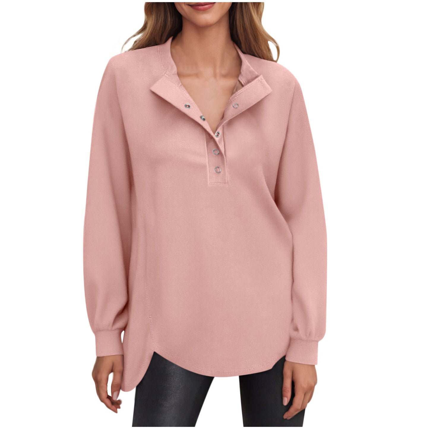 SeraLuxe Buttoned Charm Top