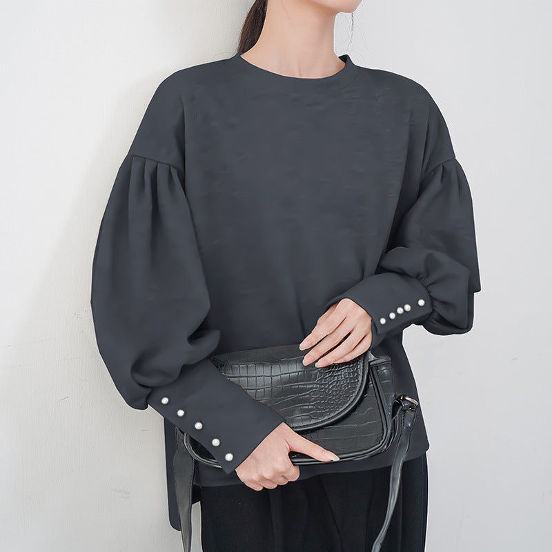 Luméra™ PearlGrace Lantern Sweater